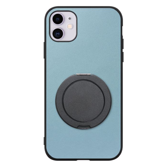 [ LOOF RING-SHELL (シンプル Ver.) ] iPhone 11 iPhone11 スマホケース 背面 ケース カバー ハードケース スマホリング リング付き 本革 ストラップホール [ iPhone 11 ]