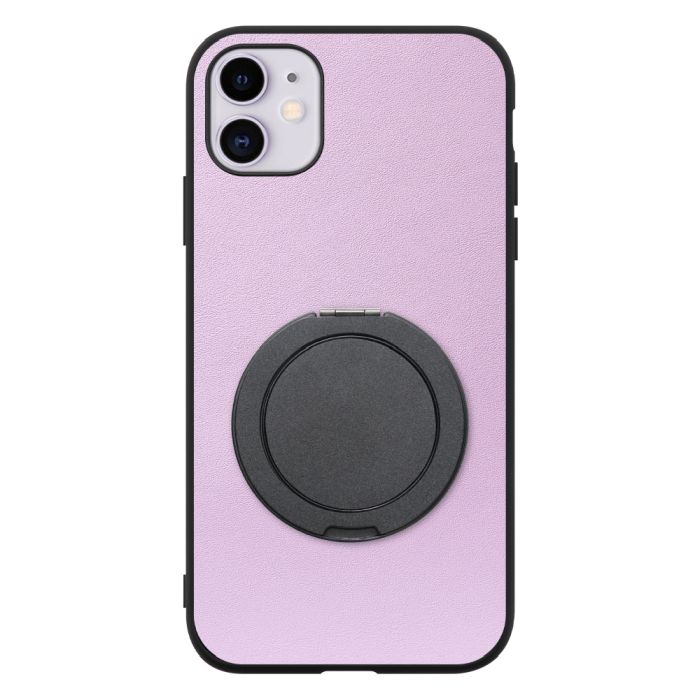 [ LOOF RING-SHELL (シンプル Ver.) ] iPhone 11 iPhone11 スマホケース 背面 ケース カバー ハードケース スマホリング リング付き 本革 ストラップホール [ iPhone 11 ]