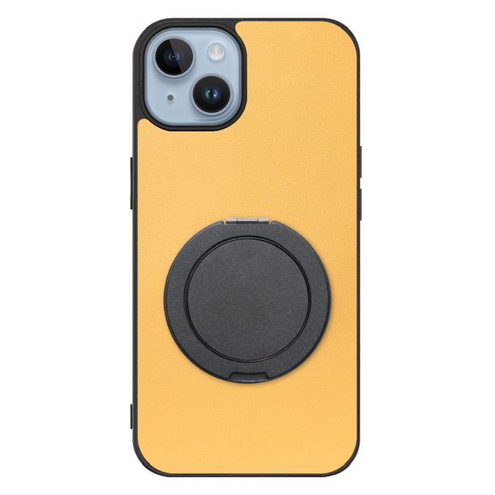 [ LOOF RING-SHELL (シンプル Ver.) ] iPhone 14 iphone14 スマホケース 背面 ケース カバー ハードケース スマホリング リング付き 本革 ストラップホール [ iPhone 14 ]