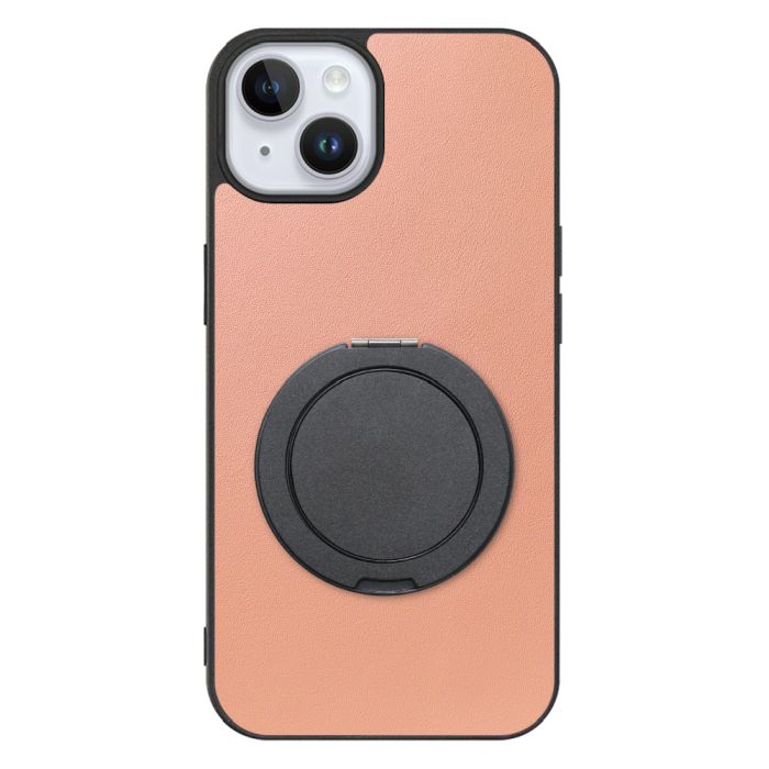 [ LOOF RING-SHELL (シンプル Ver.) ] iPhone 14 Plus iphone14plus 14plus 14+ プラス スマホケース 背面 ケース カバー ハードケース スマホリング リング付き 本革 ストラップホール [ iPhone 14 Plus ]