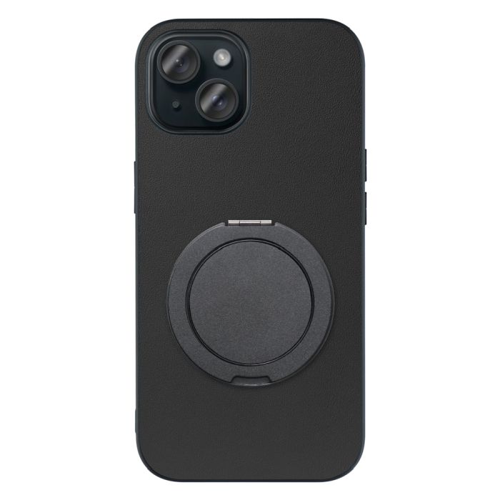 [ LOOF RING-SHELL (シンプル Ver.) ] iPhone 15 iPhone15 アイフォン15 iPhone 15 アイフォン 15 スマホケース 背面 ケース カバー ハードケース スマホリング リング付き 本革 ストラップホール [ iPhone 15 ]