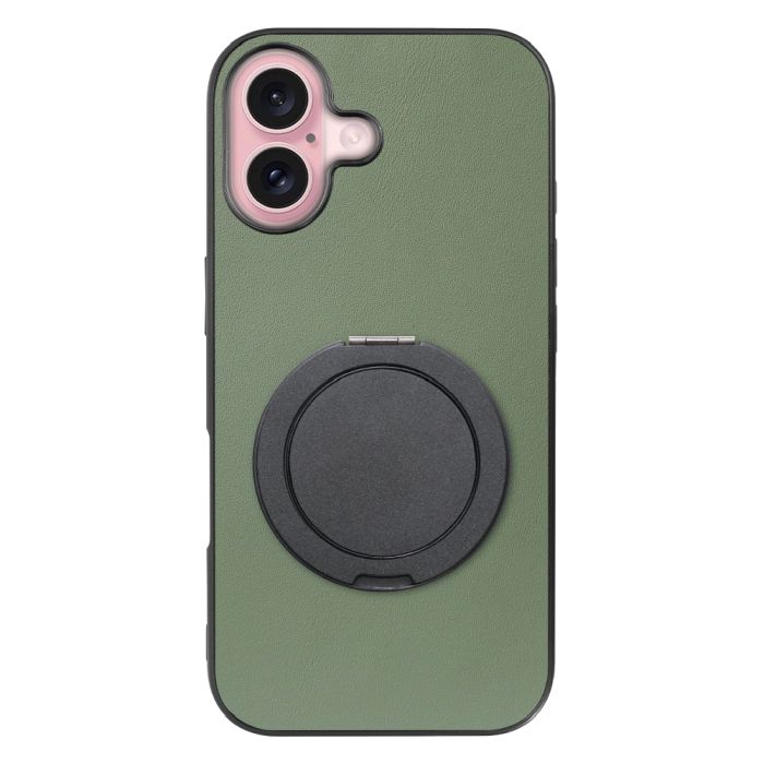 [ LOOF RING-SHELL (シンプル Ver.) ] iPhone 16 iPhone16 アイフォン16 iPhone 16 アイフォン 16 スマホケース 背面 ケース カバー ハードケース スマホリング リング付き 本革 ストラップホール [ iPhone 16 ]