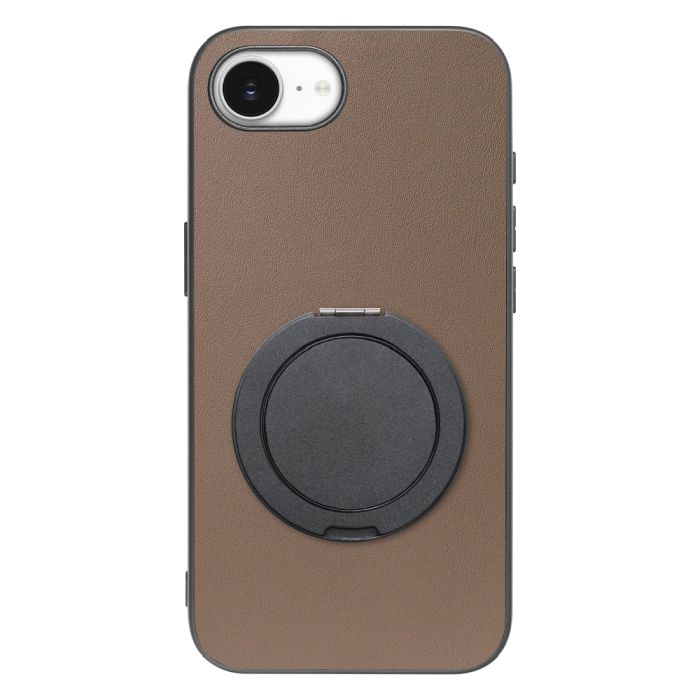 [ LOOF RING-SHELL (シンプル Ver.) ] iPhone 16e / 17e iPhone16e 17e アイフォン16イー 17イー iPhone 16E アイフォン 17E スマホケース 背面 ケース カバー ハードケース スマホリング リング付き 本革 ストラップホール [ iPhone 16e / 17e ]