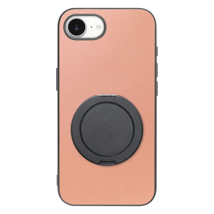 [ LOOF RING-SHELL (シンプル Ver.) ] iPhone 16e / 17e iPhone16e 17e アイフォン16イー 17イー iPhone 16E アイフォン 17E スマホケース 背面 ケース カバー ハードケース スマホリング リング付き 本革 ストラップホール [ iPhone 16e / 17e ]