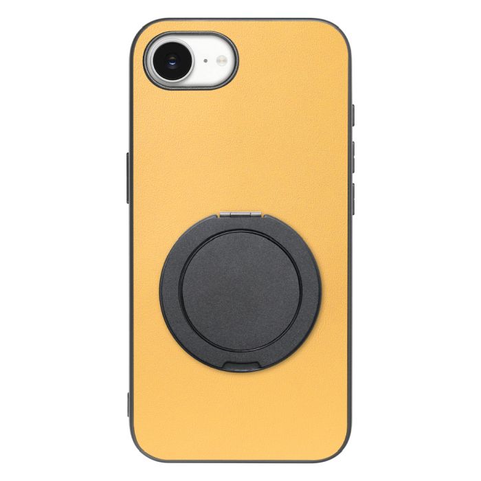 [ LOOF RING-SHELL (シンプル Ver.) ] iPhone 16e / 17e iPhone16e 17e アイフォン16イー 17イー iPhone 16E アイフォン 17E スマホケース 背面 ケース カバー ハードケース スマホリング リング付き 本革 ストラップホール [ iPhone 16e / 17e ]