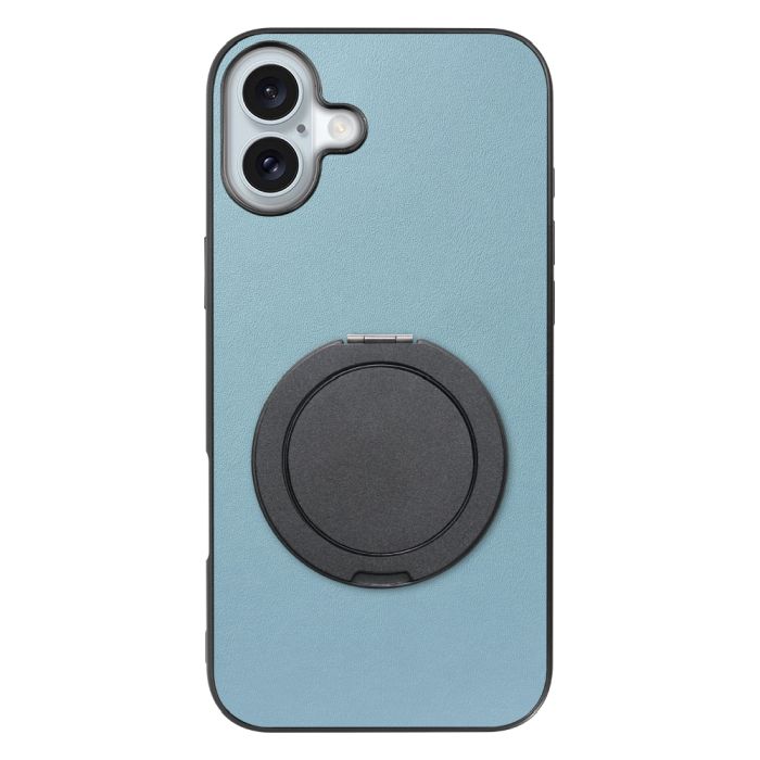 [ LOOF RING-SHELL (シンプル Ver.) ] iPhone 16 Plus iPhone16 Plus アイフォン16 プラス  スマホケース 背面 ケース カバー ハードケース スマホリング リング付き 本革 ストラップホール [ iPhone 16 Plus ]