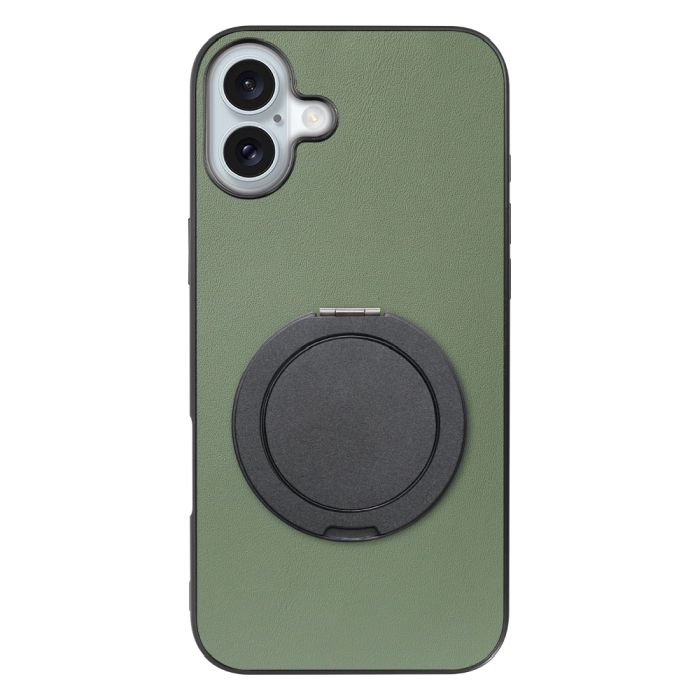 [ LOOF RING-SHELL (シンプル Ver.) ] iPhone 16 Plus iPhone16 Plus アイフォン16 プラス  スマホケース 背面 ケース カバー ハードケース スマホリング リング付き 本革 ストラップホール [ iPhone 16 Plus ]