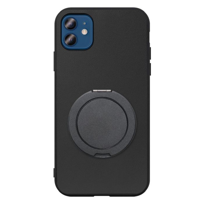 [ LOOF RING-SHELL (シンプル Ver.) ] iPhone 12 / 12 Pro iphone12 iphone12pro 12pro 12プロ スマホケース 背面 ケース カバー ハードケース スマホリング リング付き 本革 ストラップホール [ iPhone 12 / 12 Pro ]