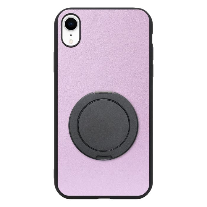 [ LOOF RING-SHELL (シンプル Ver.) ] iPhone XR iPhonexr スマホケース 背面 ケース カバー ハードケース スマホリング リング付き 本革 ストラップホール [ iPhone XR ]