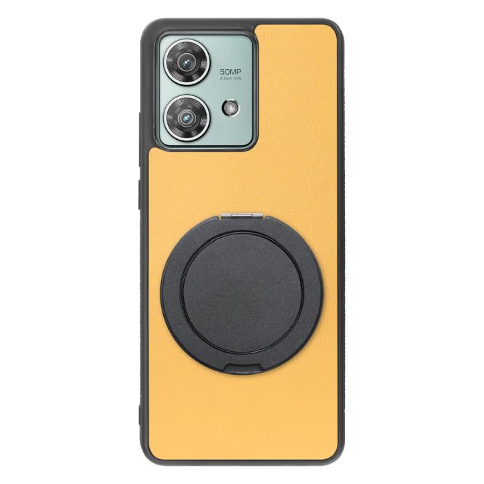 [ LOOF RING-SHELL (シンプル Ver.) ] motorola edge 40 neo motorola edge40neo スマホケース 背面 ケース カバー ハードケース スマホリング リング付き 本革 ストラップホール [ motorola edge 40 neo ]