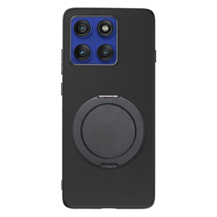 [ LOOF RING-SHELL (シンプル Ver.) ] motorola edge 60 pro / 60s pro  スマホケース 背面 ケース カバー ハードケース スマホリング リング付き 本革 ストラップホール [ motorola edge 60 pro / 60s pro ]