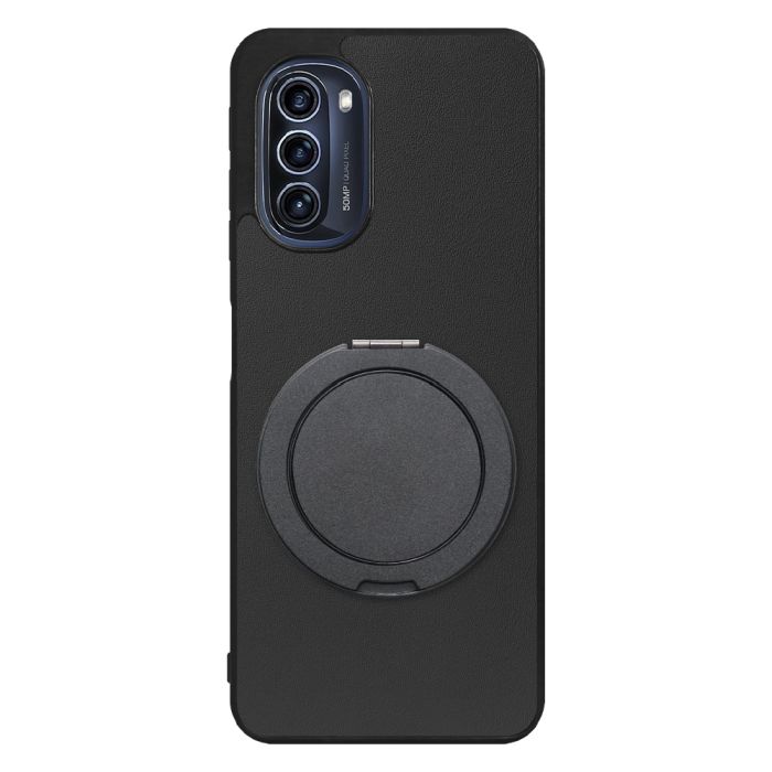 [ LOOF RING-SHELL (シンプル Ver.) ] moto g52j 5G motog52j5g motog52j スマホケース 背面 ケース カバー ハードケース スマホリング リング付き 本革 ストラップホール [ moto g52j 5G ]