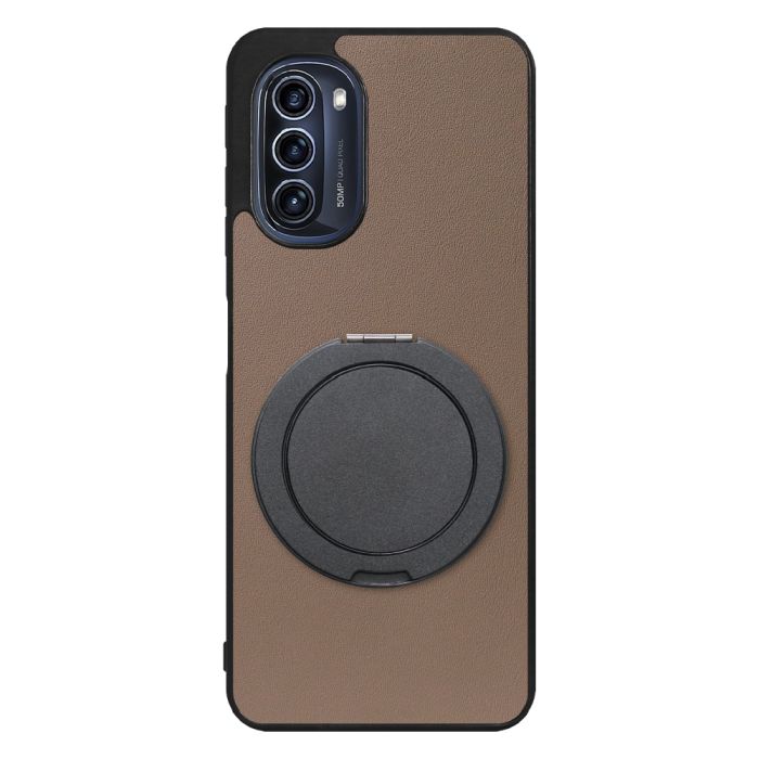 [ LOOF RING-SHELL (シンプル Ver.) ] moto g52j 5G motog52j5g motog52j スマホケース 背面 ケース カバー ハードケース スマホリング リング付き 本革 ストラップホール [ moto g52j 5G ]