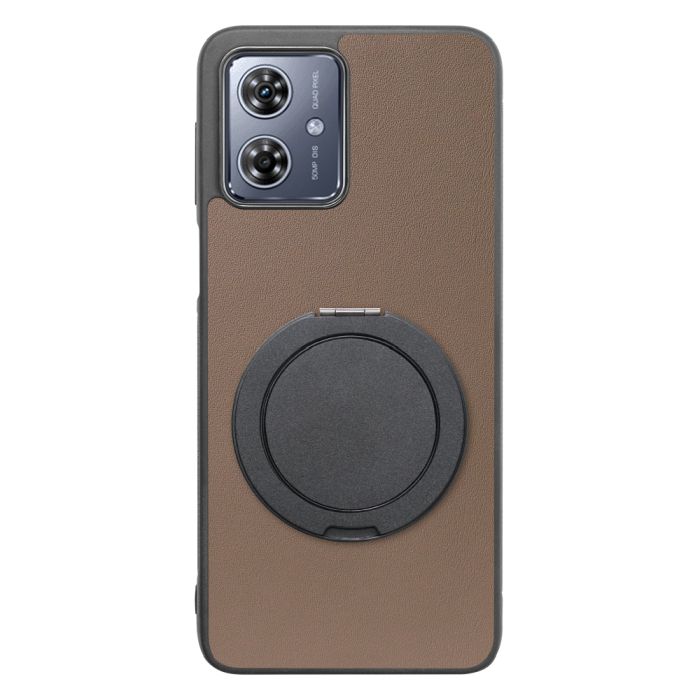 [ LOOF RING-SHELL (シンプル Ver.) ] moto g64 5G / g64y 5G  スマホケース 背面 ケース カバー ハードケース スマホリング リング付き 本革 ストラップホール [ moto g64 5G / g64y 5G ]