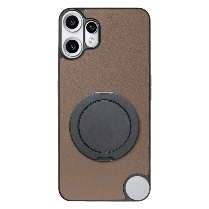 [ LOOF RING-SHELL (シンプル Ver.) ] CMF Phone 2 Pro Nothing  スマホケース 背面 ケース カバー ハードケース スマホリング リング付き 本革 ストラップホール [ CMF Phone 2 Pro ]