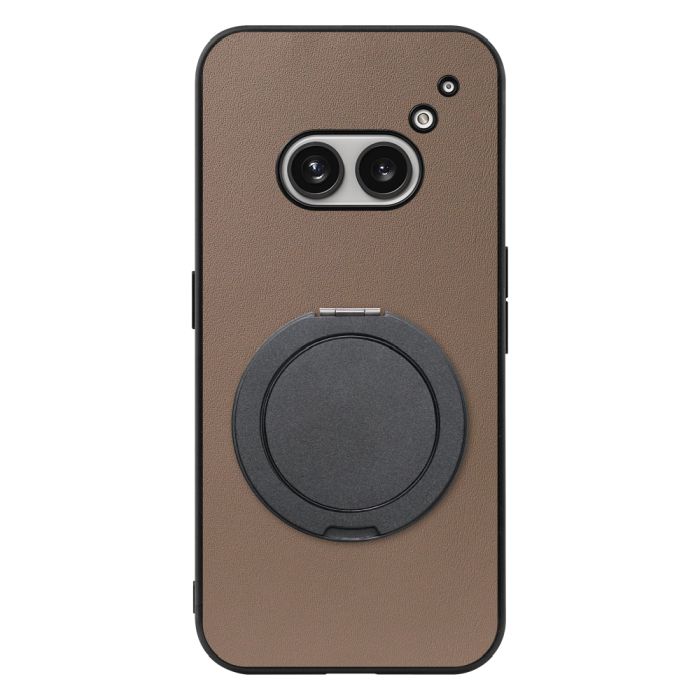 [ LOOF RING-SHELL (シンプル Ver.) ] Nothing Phone (2a)  スマホケース 背面 ケース カバー ハードケース スマホリング リング付き 本革 ストラップホール [ Nothing Phone (2a) ]