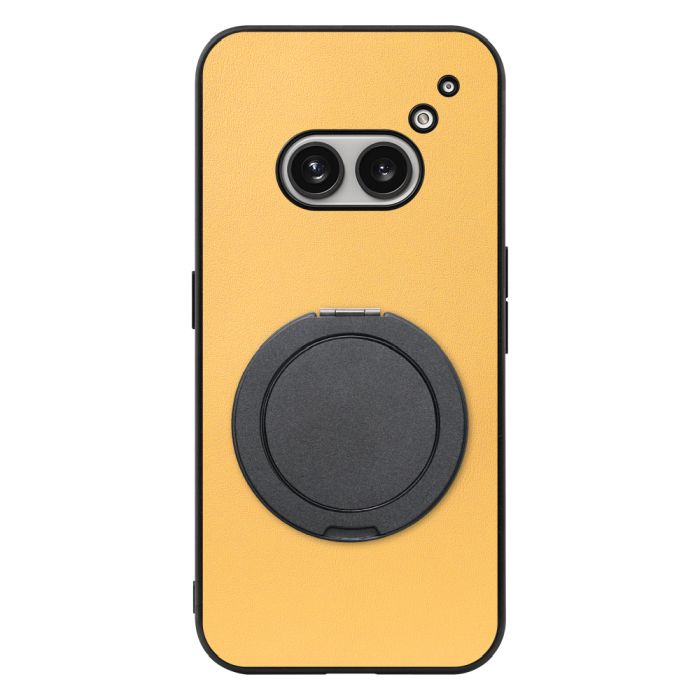 [ LOOF RING-SHELL (シンプル Ver.) ] Nothing Phone (2a)  スマホケース 背面 ケース カバー ハードケース スマホリング リング付き 本革 ストラップホール [ Nothing Phone (2a) ]