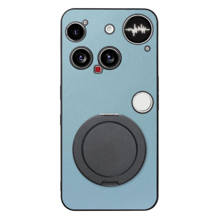 [ LOOF RING-SHELL (シンプル Ver.) ] Nothing Phone (3) ナッシングフォンスリー スマホケース 背面 ケース カバー ハードケース スマホリング リング付き 本革 ストラップホール [ Nothing Phone (3) 用 ]