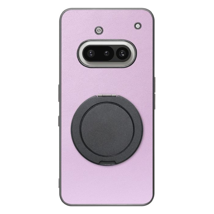 [ LOOF RING-SHELL (シンプル Ver.) ] Nothing Phone (3a) Phone 3a スマホケース 背面 ケース カバー ハードケース スマホリング リング付き 本革 ストラップホール [ Nothing Phone (3a) ]