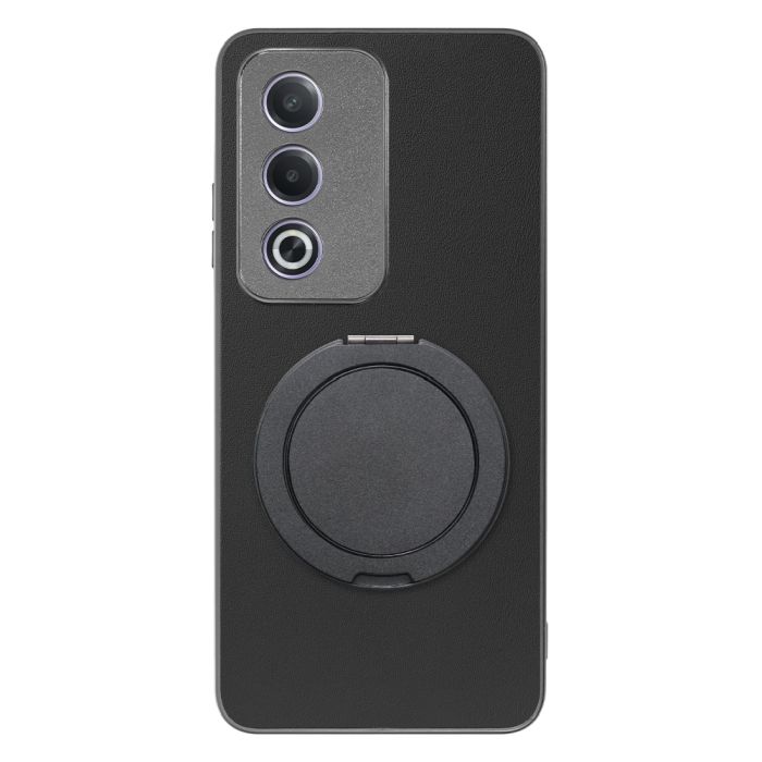 [ LOOF RING-SHELL (シンプル Ver.) ] OPPO A3 5G CPH2639 スマホケース 背面 ケース カバー ハードケース スマホリング リング付き 本革 ストラップホール [ OPPO A3 5G ]