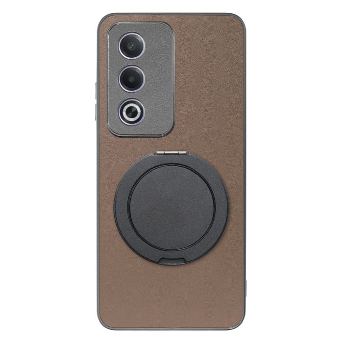 [ LOOF RING-SHELL (シンプル Ver.) ] OPPO A3 5G CPH2639 スマホケース 背面 ケース カバー ハードケース スマホリング リング付き 本革 ストラップホール [ OPPO A3 5G ]