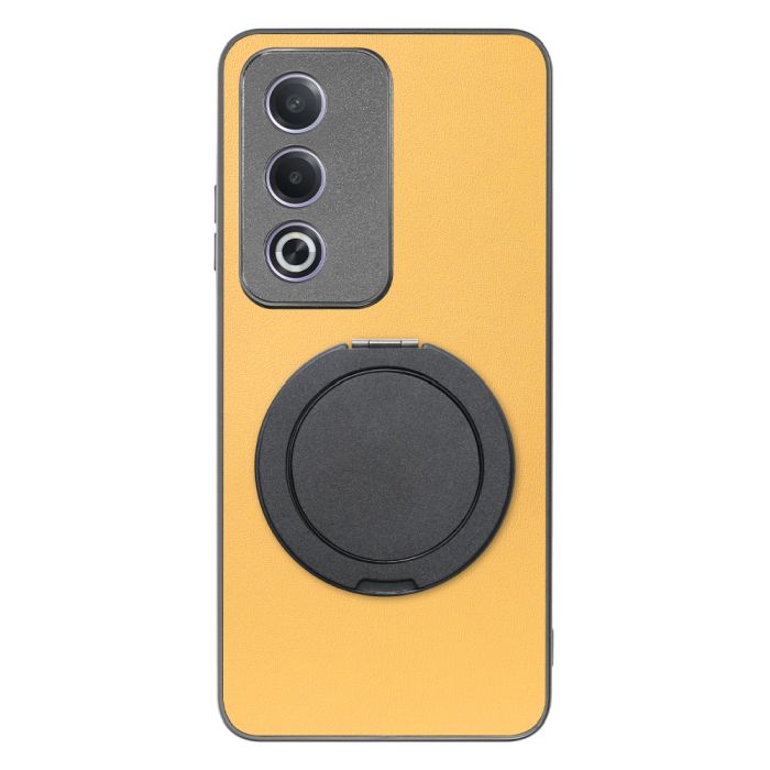 [ LOOF RING-SHELL (シンプル Ver.) ] OPPO A3 5G CPH2639 スマホケース 背面 ケース カバー ハードケース スマホリング リング付き 本革 ストラップホール [ OPPO A3 5G ]