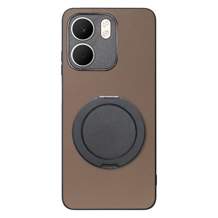 [ LOOF RING-SHELL (シンプル Ver.) ] OPPO A5x オッポ スマホケース 背面 ケース カバー ハードケース スマホリング リング付き 本革 ストラップホール [ OPPO A5x 用 ]