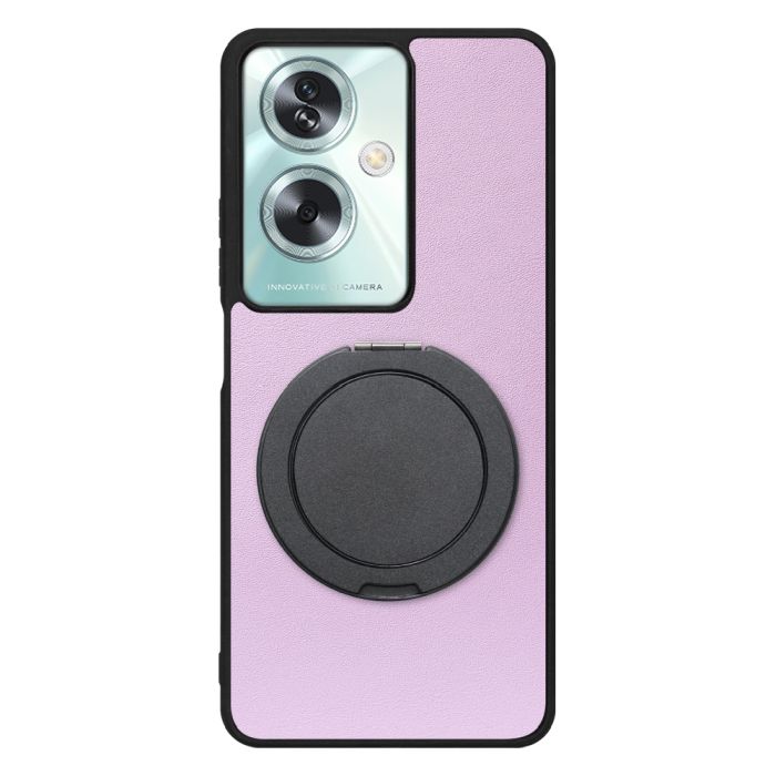 [ LOOF RING-SHELL (シンプル Ver.) ] OPPO A79 5G A795G スマホケース 背面 ケース カバー ハードケース スマホリング リング付き 本革 ストラップホール [ OPPO A79 5G ]