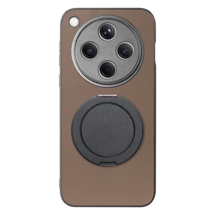 [ LOOF RING-SHELL (シンプル Ver.) ] OPPO Find X8 CPH2651 スマホケース 背面 ケース カバー ハードケース スマホリング リング付き 本革 ストラップホール [ OPPO Find X8 ]