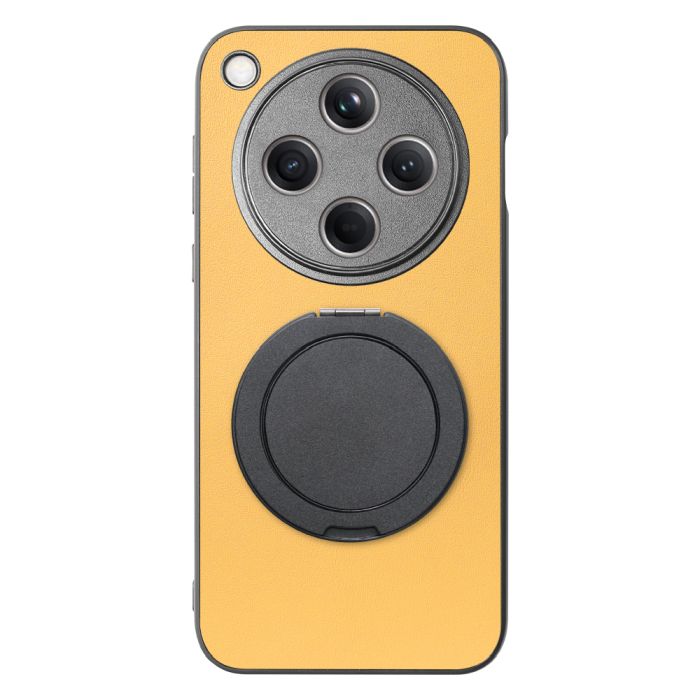 [ LOOF RING-SHELL (シンプル Ver.) ] OPPO Find X8 CPH2651 スマホケース 背面 ケース カバー ハードケース スマホリング リング付き 本革 ストラップホール [ OPPO Find X8 ]