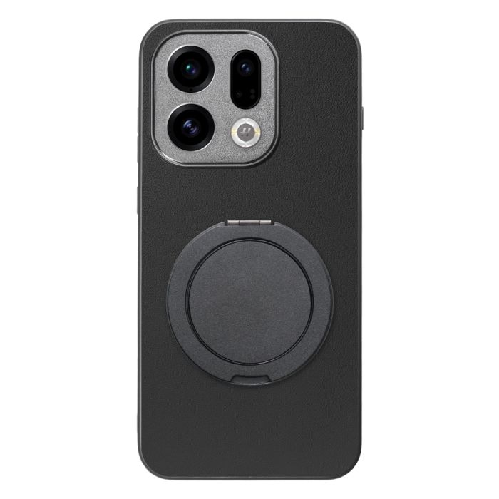 [ LOOF RING-SHELL (シンプル Ver.) ] OPPO Find X9 OPG07 CPH2797 スマホケース 背面 ケース カバー ハードケース スマホリング リング付き 本革 ストラップホール [ OPPO Find X9 ]