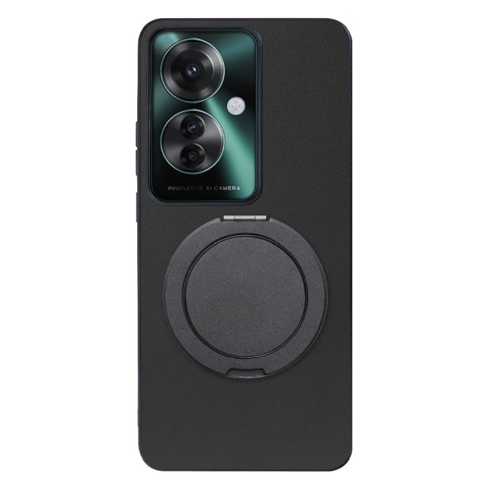 [ LOOF RING-SHELL (シンプル Ver.) ] OPPO Reno11 A  スマホケース 背面 ケース カバー ハードケース スマホリング リング付き 本革 ストラップホール [ OPPO Reno11 A ]