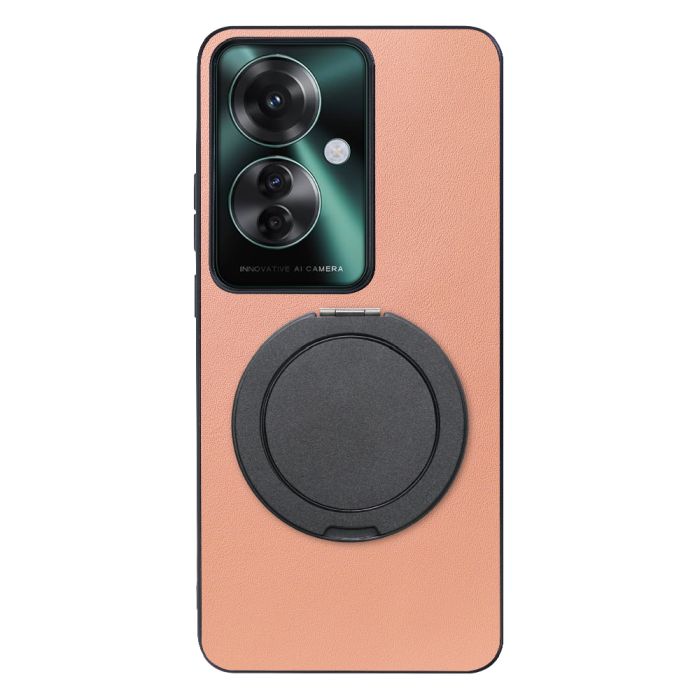 [ LOOF RING-SHELL (シンプル Ver.) ] OPPO Reno11 A  スマホケース 背面 ケース カバー ハードケース スマホリング リング付き 本革 ストラップホール [ OPPO Reno11 A ]