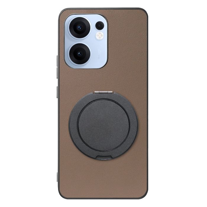 [ LOOF RING-SHELL (シンプル Ver.) ] OPPO Reno13 A  スマホケース 背面 ケース カバー ハードケース スマホリング リング付き 本革 ストラップホール [ OPPO Reno13 A ]