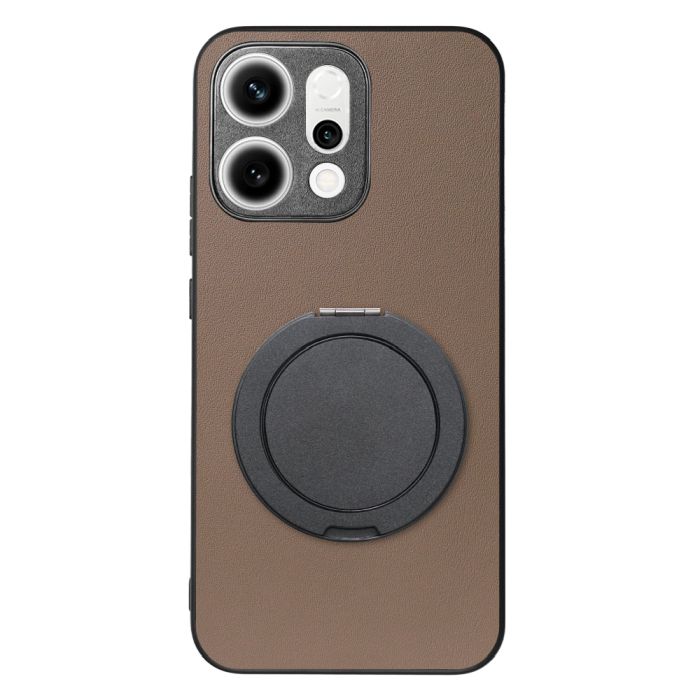 [ LOOF RING-SHELL (シンプル Ver.) ] OPPO Reno14 5G  スマホケース 背面 ケース カバー ハードケース スマホリング リング付き 本革 ストラップホール [ OPPO Reno14 5G ]