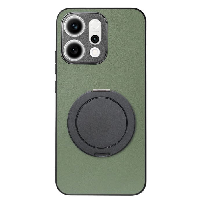 [ LOOF RING-SHELL (シンプル Ver.) ] OPPO Reno14 5G  スマホケース 背面 ケース カバー ハードケース スマホリング リング付き 本革 ストラップホール [ OPPO Reno14 5G ]