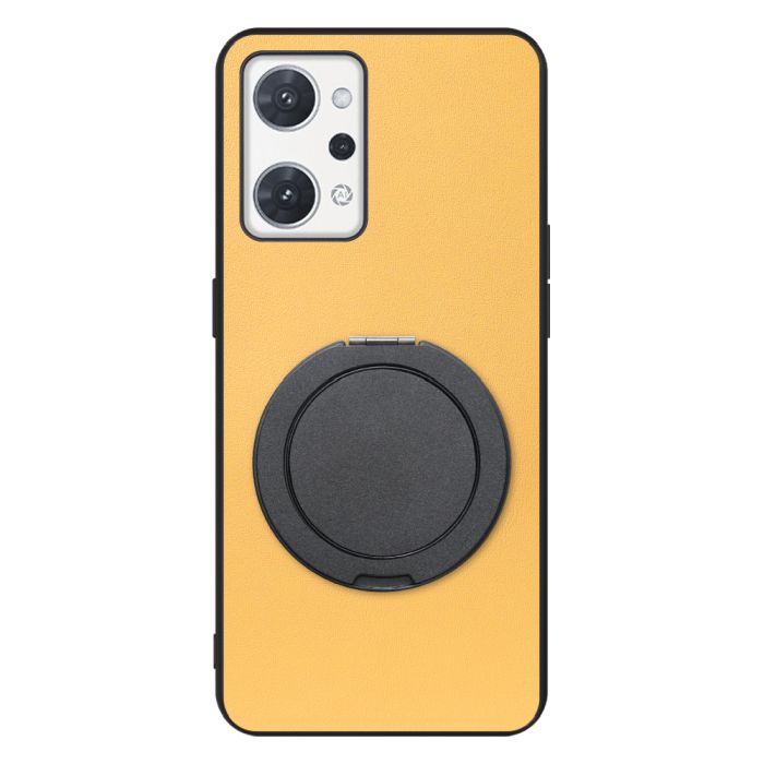 [ LOOF RING-SHELL (シンプル Ver.) ] OPPO Reno7 A / Reno9 A OPG04 / CPH2523 reno7a reno 7a reno9a reno 9a スマホケース 背面 ケース カバー ハードケース スマホリング リング付き 本革 ストラップホール [ OPPO Reno7 A / Reno9 A ]