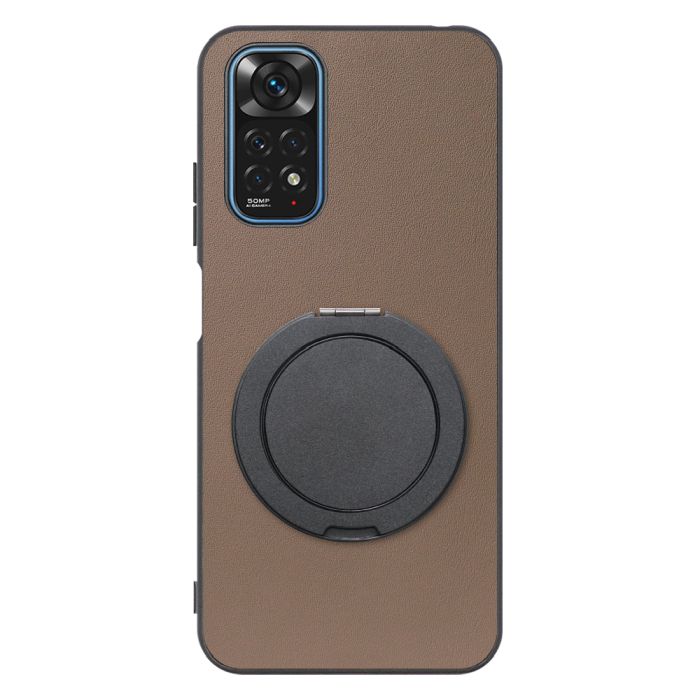 [ LOOF RING-SHELL (シンプル Ver.) ] Xiaomi Redmi Note 11 redminote11 note11 スマホケース 背面 ケース カバー ハードケース スマホリング リング付き 本革 ストラップホール [ Redmi Note 11 ]