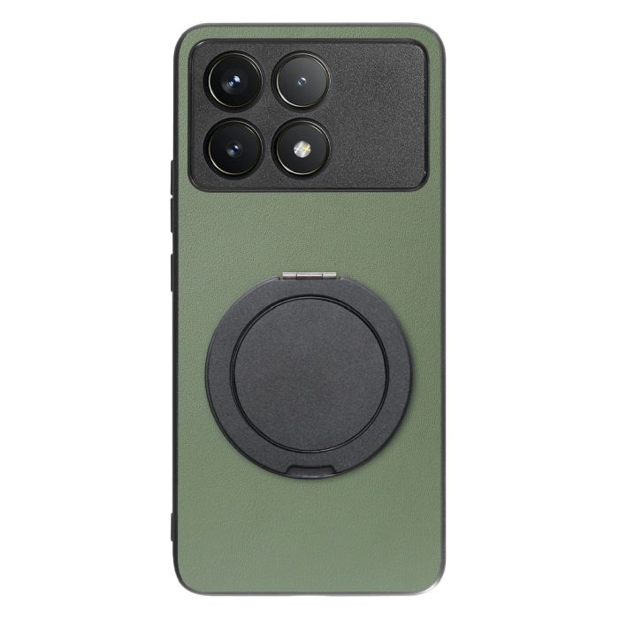 [ LOOF RING-SHELL (シンプル Ver.) ] POCO F6 Pro  スマホケース 背面 ケース カバー ハードケース スマホリング リング付き 本革 ストラップホール [ POCO F6 Pro ]