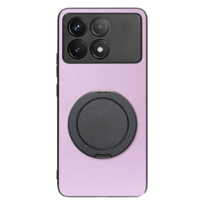 [ LOOF RING-SHELL (シンプル Ver.) ] POCO F6 Pro  スマホケース 背面 ケース カバー ハードケース スマホリング リング付き 本革 ストラップホール [ POCO F6 Pro ]