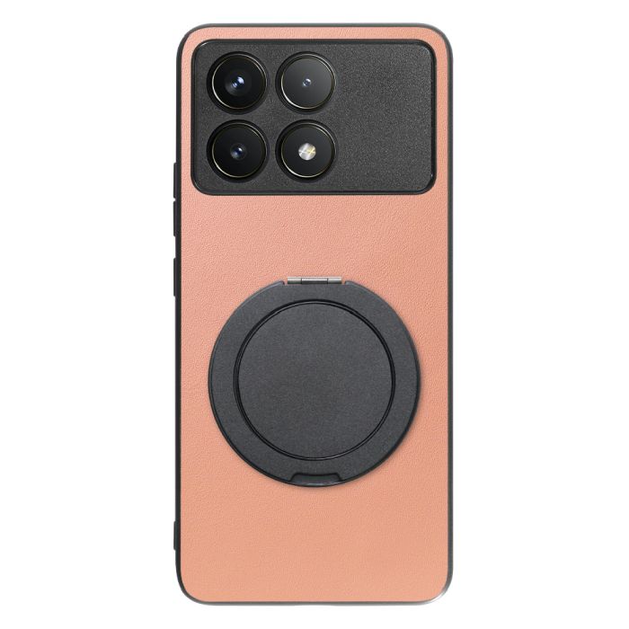 [ LOOF RING-SHELL (シンプル Ver.) ] POCO F6 Pro  スマホケース 背面 ケース カバー ハードケース スマホリング リング付き 本革 ストラップホール [ POCO F6 Pro ]