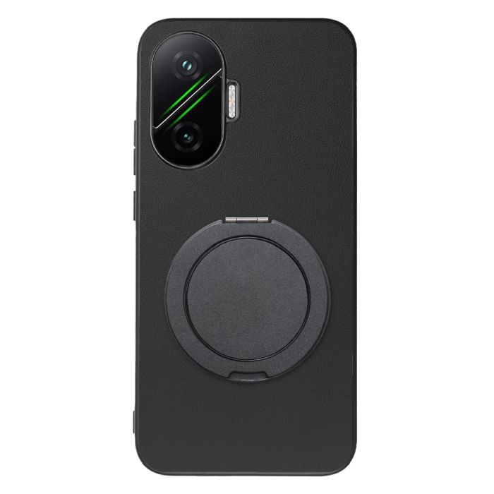 [ LOOF RING-SHELL (シンプル Ver.) ] POCO F7 Xiaomi シャオミ スマホケース 背面 ケース カバー ハードケース スマホリング リング付き 本革 ストラップホール [ POCO F7 ]