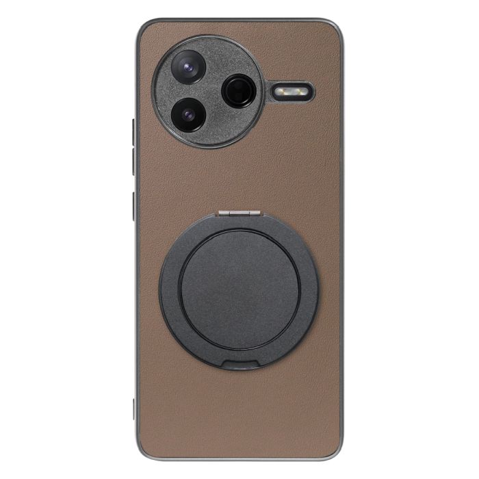 [ LOOF RING-SHELL (シンプル Ver.) ] POCO F7 Pro Xiaomi シャオミ スマホケース 背面 ケース カバー ハードケース スマホリング リング付き 本革 ストラップホール [ POCO F7 Pro ]