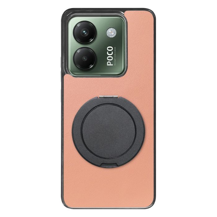 [ LOOF RING-SHELL (シンプル Ver.) ] POCO M7 Pro 5G Xiaomi シャオミ スマホケース 背面 ケース カバー ハードケース スマホリング リング付き 本革 ストラップホール [ POCO M7 Pro 5G ]