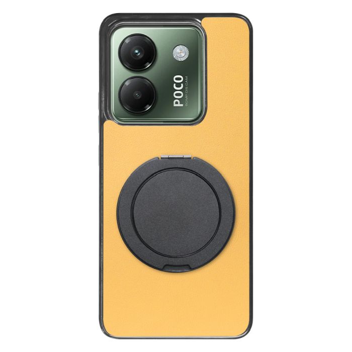 [ LOOF RING-SHELL (シンプル Ver.) ] POCO M7 Pro 5G Xiaomi シャオミ スマホケース 背面 ケース カバー ハードケース スマホリング リング付き 本革 ストラップホール [ POCO M7 Pro 5G ]