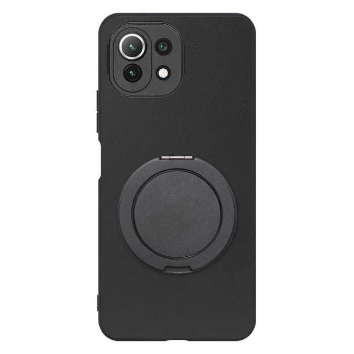 [ LOOF RING-SHELL (シンプル Ver.) ] Xiaomi Mi 11 Lite 5G mi11lite5g 11lite スマホケース 背面 ケース カバー ハードケース スマホリング リング付き 本革 ストラップホール [ Mi 11 Lite 5G ]