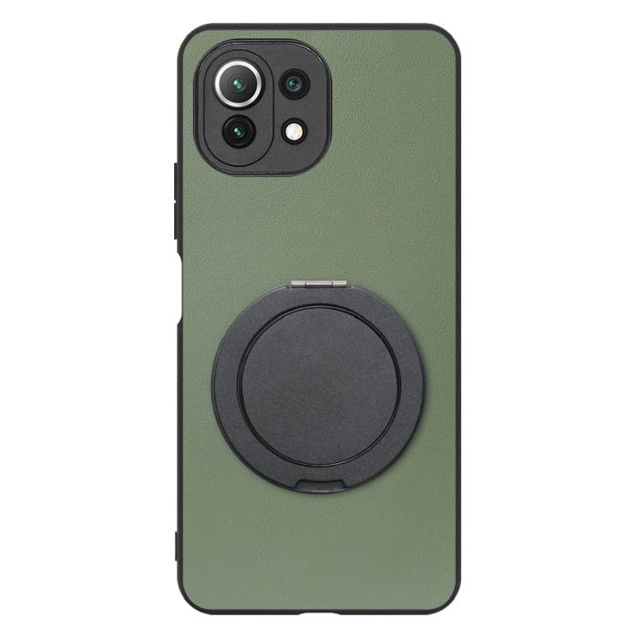 [ LOOF RING-SHELL (シンプル Ver.) ] Xiaomi Mi 11 Lite 5G mi11lite5g 11lite スマホケース 背面 ケース カバー ハードケース スマホリング リング付き 本革 ストラップホール [ Mi 11 Lite 5G ]