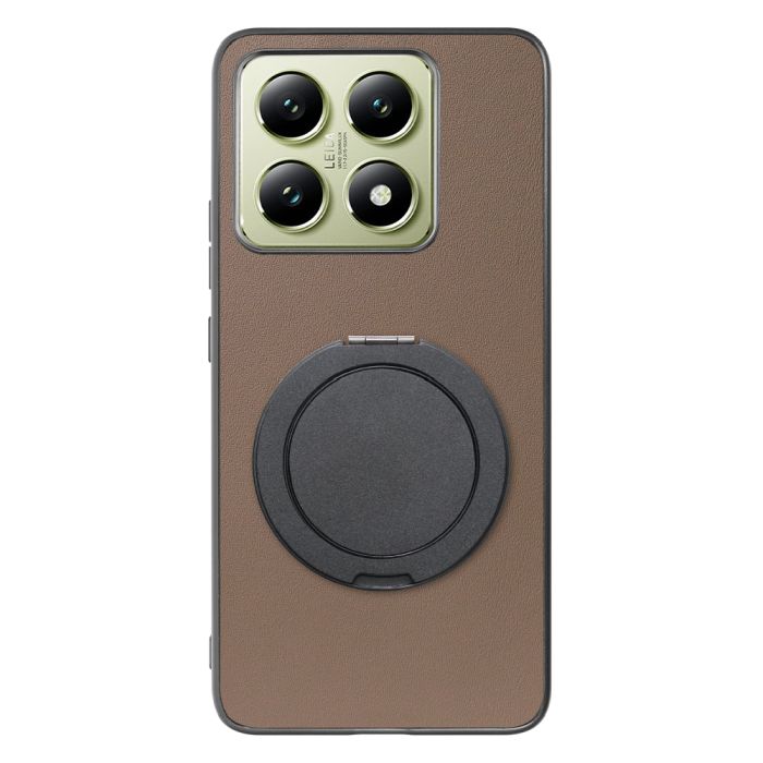 [ LOOF RING-SHELL (シンプル Ver.) ] Xiaomi 14T XIG06 スマホケース 背面 ケース カバー ハードケース スマホリング リング付き 本革 ストラップホール [ Xiaomi 14T ]