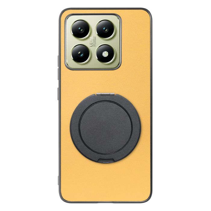 [ LOOF RING-SHELL (シンプル Ver.) ] Xiaomi 14T XIG06 スマホケース 背面 ケース カバー ハードケース スマホリング リング付き 本革 ストラップホール [ Xiaomi 14T ]