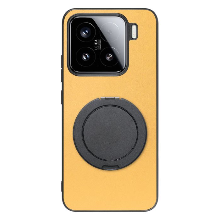 [ LOOF RING-SHELL (シンプル Ver.) ] Xiaomi 15 シャオミ スマホケース 背面 ケース カバー ハードケース スマホリング リング付き 本革 ストラップホール [ Xiaomi 15 ]